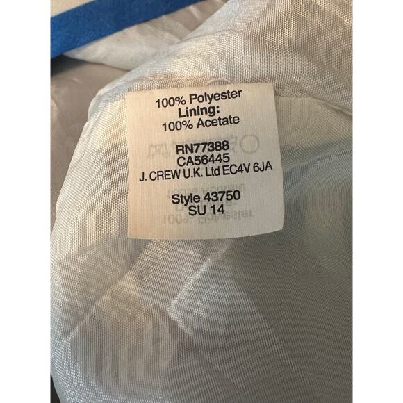 J.Crew Blue White Striped Nautical Sleeveless Dress Size 8 | Lined Elastic Waist - Picture 4 of 5